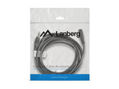 Kabel audio Lanberg stereo minijack - minijack M/F 3m