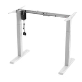 Biurko elektryczne regulacja wys. Ergo Office ER-403W, max wys 123cm, max 70 kg, bez blatu do pracy stojąco siedzącej, białe