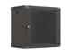 Szafa instalacyjna Rack wisząca 19" 9U 540x350 czarna Drzwi przeszklone Lanberg (flat pack)