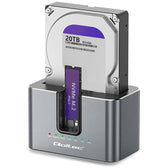Stacja dokująca Qoltec HDD SSD | SATA | M.2 NVMe | Klonowanie