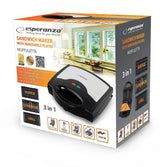 Opiekacz Uniwersalny 3w1 Esperanza MUFFULETTA EKT005