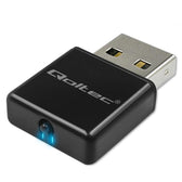 Karta sieciowa Qoltec Bezprzewodowy Ultra szybki mini adapter NANO WiFi | Standard N | USB 2.0 | 300Mbps