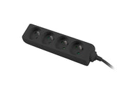 Listwa przedłużacz Lanberg 1,5m czarna 4x 230V PL, kabel wykonany z pełnej miedzi