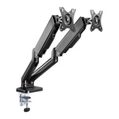 Uchwyt biurkowy 2xLCD/LED Techly 17"-32" 2x(2-9kg) Amortyzator gazowy