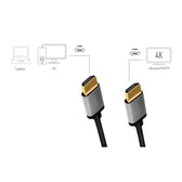 Kabel HDMI LogiLink CHA0103 4K/60 Hz, aluminium, 5m