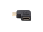 Adapter Lanberg HDMI(M) -> HDMI(F) 4K kątowy lewo czarny