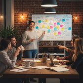 Tablica mobilna suchościeralna Ergo Office ER-306, orientacja pozioma, biała, jednostronna, z półką, wymiary tablicy 1190x790mm