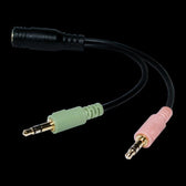 Adapter audio stereo LogiLink CA0020 3,5mm jack (F) > 2x 3,5mm jack (M)