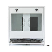 Szafa wisząca Techly na komputer przemysłowy i monitor 22" LED/LCD biała