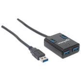Hub USB Manhattan 4-portowy USB3.0 SuperSpeed