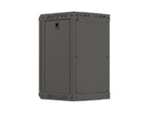 Szafa instalacyjna Rack Lanberg Wisząca 10" 9U 300x300 Drzwi Przeszklone (flat pack) Czarna