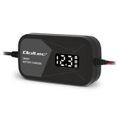 Ładowarka inteligentna Qoltec mikroprocesorowa 12V | 2A | Prostownik do akumulatora AGM GEL | LCD