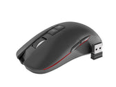 Mysz bezprzewodowa Genesis Zircon 330 optyczna Gaming 3600DPI czarno-czerwona