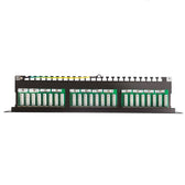 Patch panel 19'' Netrack 24-porty kat. 5e FTP, z półką