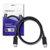 Kabel DisplayPort v1.3 Qoltec męski / DisplayPort v1.3 męski | 5Kx3K | 1m