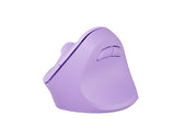 Mysz bezprzewodowa Natec Crake 2 Bluetooth 5.2 + 2.4GHz 2400DPI wertykalna pure lavender