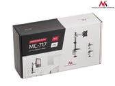 Uchwyt biurkowy do monitora Maclean MC-717 13-27" 8kg aluminiowy max VESA 100x100
