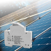 Podstawa bezpiecznikowa Qoltec z diodą + bezpiecznik DC | 1P | 1000V | 20A | 10x38 | solar