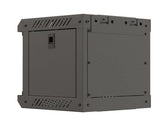 Szafa instacyjna Rack Lanberg Wisząca 10" 4U 300x300 Drzwi Przeszkolone (flat pack) Czarna