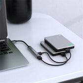 Hub Qoltec adapter USB 3.0 4w1 | USB 3.0 | 3x USB 2.0