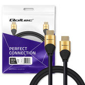 Kabel HDMI QOLTEC v2.1 Ultra High Speed 8K | 60Hz | 26AWG | GOLD | 5m