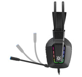 Słuchawki z mikrofonem Defender GOTHIC RGB USB czarne + GRA