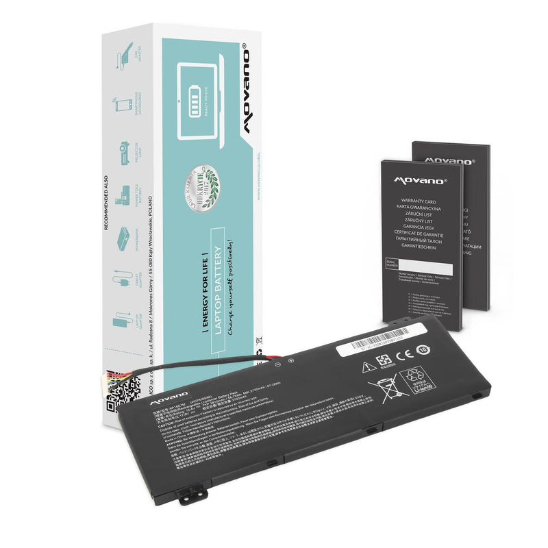 Bateria Movano do notebooka Acer Predator Helios 300, Nitro 5, Nitro 7, AN515-54, AN517-51, AP18E7M (15.4V) (3815 mAh)