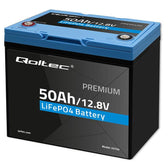 Akumulator LiFePO4 Qoltec Litowo-Żelazowo-Fosforanowy | 12.8V | 50Ah | 640Wh | BMS