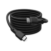 Kabel połączeniowy silikonowy DIGITUS USB-C-USB-C, USB 4 ver.2.0, 80Gbps, 8K@60Hz, PD 3.1 240W, 1,5m, czarny
