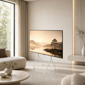 Stojak podłogowy na TV Maclean MC-180 W, mobilny, 37"-80", obciążenie 50kg, max. VESA 600x400, biały