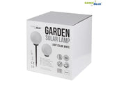 Lampa solarna GreenBlue GB168 wolnostojaca ogrodowa kula 30x30x63 cm, bialy LED