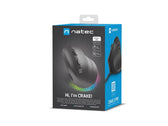 Mysz przewodowa Natec Crake 2 PRO 12800dpi wertykalna programowalna optyczna czarna