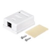 Gniazdo natynkowe kompletne 1xRJ45 8p8c FTP Cat5e LSA Netrack