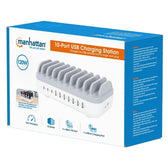 Stacja ładująca Manhattan 10-Portowa USB 120W