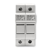 Podstawa bezpiecznikowa Qoltec + bezpiecznik DC | 2P | 1000V | 30A | 10x38 | solar