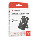 Powerbank Verbatim Charge 'n' Go Magnetic Wireless with Stand 10000mAh USB-C PD 3.0 Black