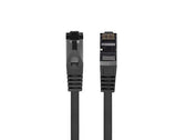 Patchcord Lanberg S/FTP kat.8.1 1m LSZH CU fluke passed czarny