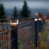 Lampa solarna LED na słupek GreenBlue, 100x100mm, daszek kopertowy, 3200K, GB128 WW