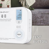 Czujnik tlenku węgla Qoltec z baterią | alarm 85dB | LED