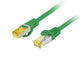 Patchcord Lanberg FTP kat.6A 0,25m LSZH CU fluke passed zielony