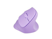 Mysz bezprzewodowa Natec Crake 2 Bluetooth 5.2 + 2.4GHz 2400DPI wertykalna pure lavender