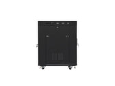 Szafa instalacyjna Rack stojąca 19" 15U 800x1000 Drzwi Szklane czarna Lanberg (flat pack) LCD