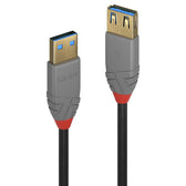 Przedłużacz USB 3.1 LINDY  Gen1  Extension A/A, Anthra 2m Black