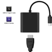 Kabel adapter Qoltec przejściówka USB-C 3.1 | HDMI | 4K | MHL