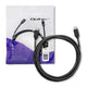 Kabel USB Qoltec 2.0 typ C męski | USB 2.0 typ C męski | 2m | Czarny