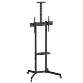 Stand wózek do TV Maclean MC-113 B, półka na kamerę, na kółkach, 37-70", max. obciążenie 45kg/5kg półka, max. VESA 600x400