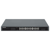 Switch niezarządzalny Intellinet 24x 10/100/1000 Mbps PoE+ 370W + 2x SFP, Rack 19"
