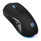 Mysz bezprzewodowa Defender DEMON GM-534 optyczna 3200dpi czarna RGB AKUMULATOR 6 przycisków Gaming