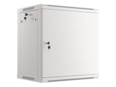 Szafa instalacyjna Rack wisząca 19" 12U 600x450 szara drzwi metalowe Lanberg (flat pack)