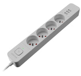 Listwa zasilająca Defender SFS 133 1,5 m, 4 gniazda, 3x USB biała